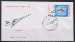 = Saint Pierre Et Miquelon Concorde Enveloppe 1er Jour Saint Pierre 21.1.76 N°PA 62 Paris Rio - FDC