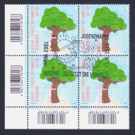 2013 AUSTRIA "YOUTH - PROTECT THE ENVIROMENT!" QUARTINA ANNULLO GIORNO EMISSIONE - Used Stamps