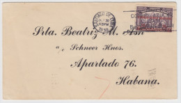 CUBA - FIRST FLIGHT Airmail Cover Santiago To Habana - 1930 - Airmail
