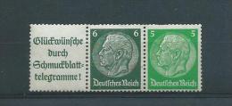 DEUTSCHES III Te REICH ZUSAMMENDRUCKE 1933  W  82 (x/516/515) 0/USED - Carnets