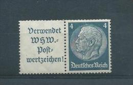 DEUTSCHES III Te REICH ZUSAMMENDRUCKE 1933  W 78 (x/514) 0/USED - Markenheftchen