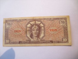 MILITARY PAYMENT CERTIFICATE 10 DOLLARS TTB - VOIR PHOTOS - 1965-1968 - Series 641