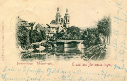 Allemagne BW GRUSS AUS DONAUESCHINGEN  1898 Dos Non Divisé      - G - Donaueschingen