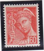 FRANCE   1938-41  Y.T. N° 415  NEUF*  Trace De Charnière - 1938-42 Mercure