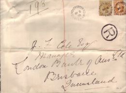 AUSTRALIA -ELSTERNWICK - BRISBANE 1909 REG. MONEY ORDER - Marcophilie