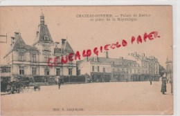 53 - CHATEAU GONTIER - PALAIS DE JUSTICE ET PLACE DE LA REPUBLIQUE - EDITEUR JACQUELINE - Chateau Gontier