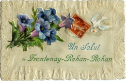 Un Salut De Frontenay Rohan Rohan  Découpie  Gauffrée - Frontenay-Rohan-Rohan
