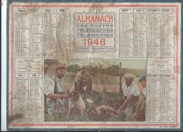 Calendrier/Almanach Postes -Télégraphes-Téléphones /Repos De Chasseurs/OLLER /Puteaux/ 1948    CAL191 - Big : 1941-60