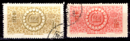 Cina-F-073 - 1956 - Y&T: N. 1085/1086 - Privi Di Difetti Occulti. - Gebruikt