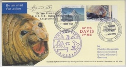 AAT 1992 Davis Postcard  Ca Antarctica Russia, Signature Dr. Igor Pimeno (22221) - Storia Postale