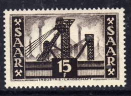 Sarre Occupation Française N° 322 XX 15 F. Brun-noir Sans Charnière TB - Unused Stamps