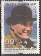 Turchia, 2009 - 90k Mustafa Kemal Ataturk - Nr.3188 S.G. - Nuevos