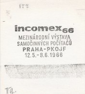 J2186 - Czechoslovakia (1945-79) Control Imprint Stamp Machine (R!): International Exhibition Automatic Computers 1966 - Probe- Und Nachdrucke