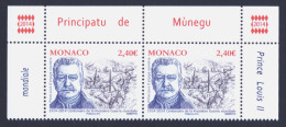 2014 MONACO "CENTENARY OF THE FIRST WORLD WAR - PRINCE LOUIS II" COPPIA MNH - Unused Stamps