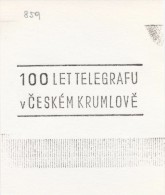 J2192 - Czechoslovakia (1945-79) Control Imprint Stamp Machine (R!): 100 Years Of The Telegraph In The Czech Krumlov - Proofs & Reprints