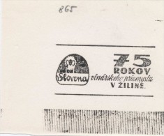 J2202 - Czechoslovakia (1945-79) Control Imprint Stamp Machine (R!): 75 Years Old Woolen Industry In Zilina - Proeven & Herdrukken