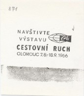 J2206 - Czechoslovakia (1945-79) Control Imprint Stamp Machine (R!): Visit The Exhibition Tourism 1966 - Proeven & Herdrukken