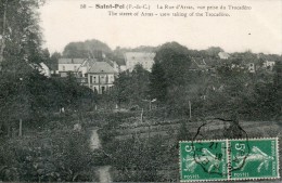 62. Saint Pol. La Rue D'arras Prise Du Trocadero - Saint Pol Sur Ternoise