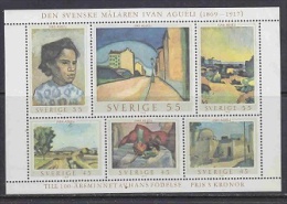 Sweden 1969 Paintings Agueli M/s ** Mnh (22232) - Blocchi & Foglietti