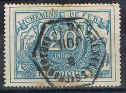 Chemins De Fer BELGIEN, 20 Cts  Fechador BRUXELLES (Chartreux), Num 9A º - Usados