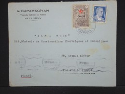 TURQUIE-Enveloppe De Istanbul Pour Paris En 1940 à Voir  P6077 - Storia Postale