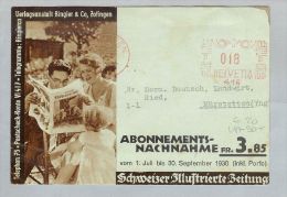 MOTIV Zeitung Presse 1930-08-03 CH NN-Karte Frei-O Ringier - Affranchissements Mécaniques