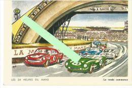 Cpsm St000188 Carte Publicitaire Des Mutuelles Du Mans , Souvenir Des "24 Heures" - Le Mans