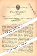 Original Patent - Gustave Cabanellas à Nanteuil-le-Haudouin , 1886 , Transformateur Pour L'énergie électrique !!! - Nanteuil-le-Haudouin