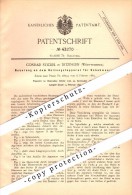 Original Patent - C. Stickel In Ditzingen , Württemberg , 1887 , Holznagelapparat Für Schuhwaaren , Schuhmacher  !!! - Ditzingen