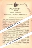 Original Patent - Peter Zagórski In Groß Schliewitz / Sliwice , 1887 , Korkenzieher , Westpreussen !!! - Westpreussen