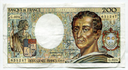 Dd France 200 Francs "" MONTESQUIEU "" 1984 # 7 - 200 F 1981-1994 ''Montesquieu''