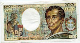 Dd France 200 Francs "" MONTESQUIEU "" 1985 # 14 - 200 F 1981-1994 ''Montesquieu''