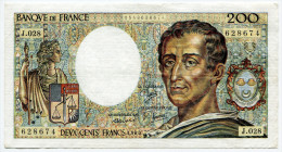 Dd France 200 Francs "" MONTESQUIEU "" 1985 # 16 - 200 F 1981-1994 ''Montesquieu''