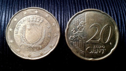 MALTA  20 Euro Cents 2008  EIRO CIRCULEET COIN - Malte