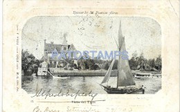 10336 ARGENTINA TIGRE BS AS VISTA PARCIAL AND BOAT YEAR 1903 POSTAL POSTCARD - Argentinië