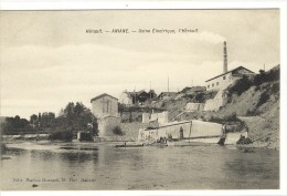 Carte Postale Ancienne Aniane - Usine Electrique, L'Hérault - Industrie - Aniane