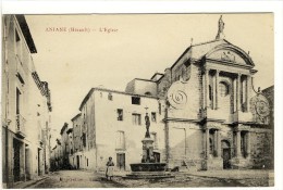 Carte Postale Ancienne Aniane - L'Eglise - Aniane