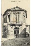 Carte Postale Ancienne Aniane - La Mairie - Hôtel De Ville - Aniane