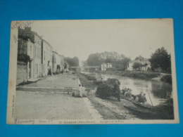 79) Coulon - N° 15 - Le Quai Et Le Pont  ( Lavandières ) - Année 1917 - EDIT - Ménard - Coulonges-sur-l'Autize