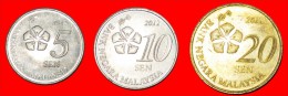 * NEW EMISSION (2011-2023): MALAYSIA  5-10-20 SEN 2012-2013!  LOW START  NO RESERVE! - Malaysia