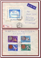 1978 Romania, Montreal Olympic Medals + Conference On Security And Cooperation In Europe CSCE S/s Airmail Cover - Brieven En Documenten