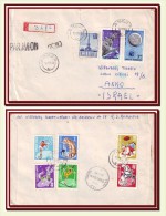 1970 Romania, Circus Complete Set + Apollo 8 + Soyuz 4 & 5 Stamps On Airmail Cover - Covers & Documents