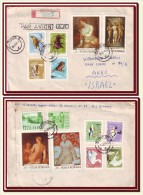 1969 Romania, Protected Fauna Complete Set + 4 Stamps Fine Nudes Paintings Airmail Cover - Brieven En Documenten