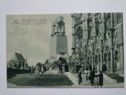 Belgium Bruxelles Monument Au Poilu Inconnu Inaugure Le 17 Juillet 1927 - Monumentos, Edificios