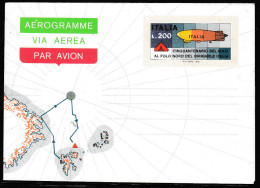 ARCTIC, ITALIA,1978, " ITALIA " On Nice Aerogramme, Mint , Look Scan !! 4.6-35 - Expéditions Arctiques