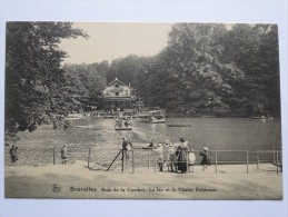 Belgium Bruxelles Bois De La Cambre , Le Lac Et Le Chalet Robinson - Parks, Gärten