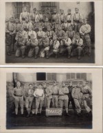 CPA 1440  - MILITARIA - Carte Photo Militaire X 2  -  Soldats Du Génie ?  N° 42 Sur Les Képis - - Personen