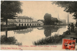 Carte Postale Ancienne De FROUARD - LA GARE, LE CANAL, LES FORGES - Frouard