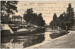 Carte Postale Ancienne De FROUARD - LE PORT, LE CANAL DE LA MARNE AU RHIN - Frouard
