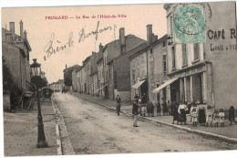 Carte Postale Ancienne De FROUARD - LA RUE DE L'HOTEL DE VILLE - Frouard